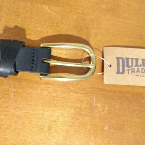 Duluth Trading Co Women's Black Leather Belt Size Small (11411) Made in USA, NWT - Picture 3 of 11